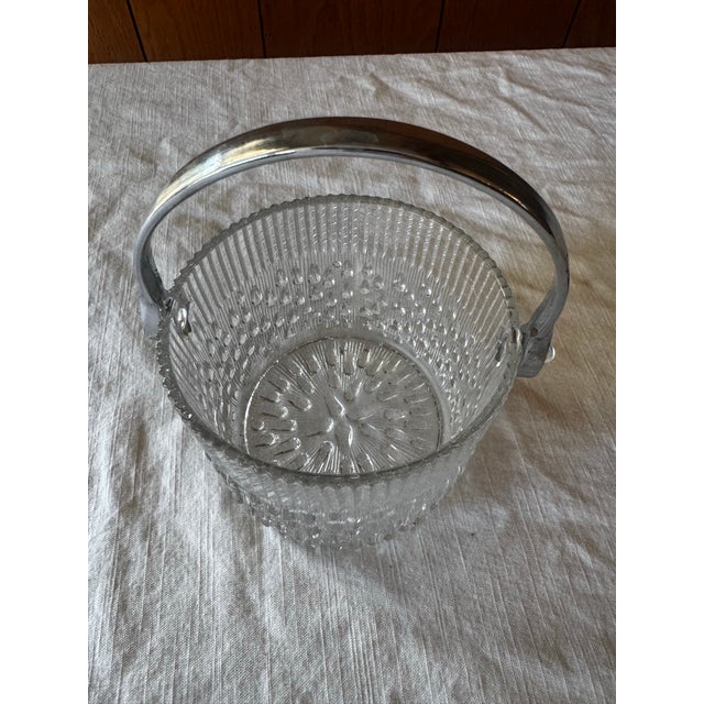 Glass With Chrome Handle - Mini Ice Bucket For Sale - Image 4 of 7