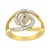 This sparkling diamond open loop ring expresses your sense of style. Crafted in sterling silver with 14K gold plating,...