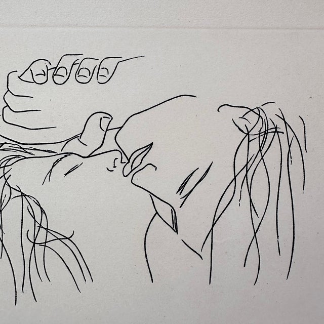 Gregorio Prieto, Serigraph on Paper The Kiss, 1920s, Paper For Sale - Image 4 of 18