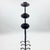 Hand Forged Iron Candelabra Set of 3 (93-113cm) Antique Copper Finish Barley Twist Stem with Deep Cylindrical Cups For Sale - Image 4 of 9