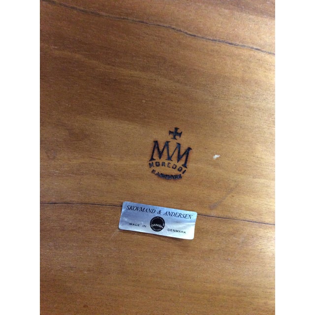 Brown Danish Modern Teak Oval Shaped Dining Table With 3 Leaves For Sale - Image 8 of 18