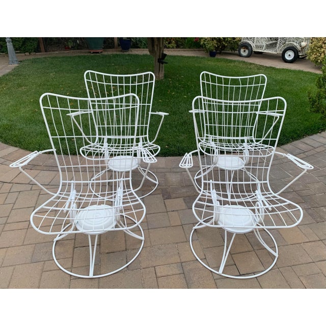 Homecrest Swivel Rocker Chairs - Set of 4 For Sale - Image 9 of 9