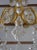 1980s 1980s Pair of French Style Brass & Glass Chandelier Type Wall Sconces For Sale - Image 5 of 9