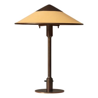 Art Deco Model T3-Major Table Lamp in Browned Brass attributed to N.R. Thykier, Denmark, 1930 For Sale