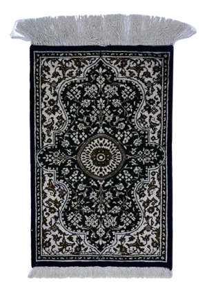 Vintage Ghom Silk Rug