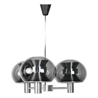 Space Age Pendant Light in Metal For Sale