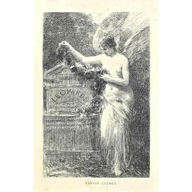 Henri Fantin-Latour, Commemoration of Leopard, Lithograph, 19th Century For Sale - Image 3 of 3