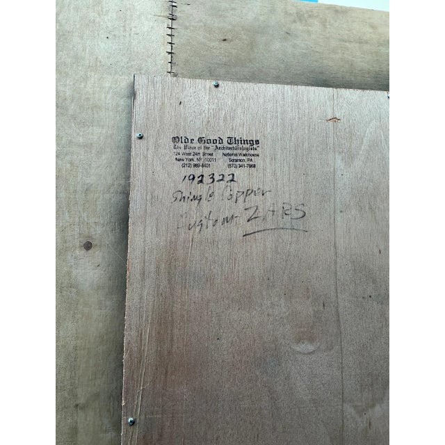 Vintage Patinated Copper Shingle Floor Mirror For Sale - Image 12 of 12