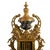 Mid 20th Century Imperial Italian Brevettato Gilt Bronze Mantel Clock Garniture Set With Candelabra For Sale - Image 5 of 13
