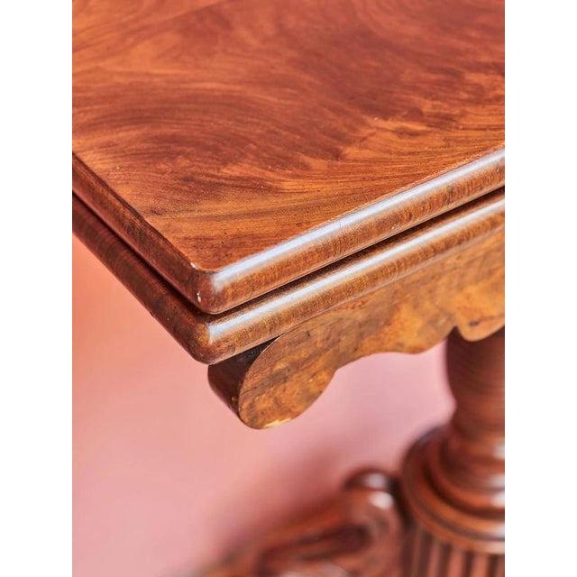 Antique Extendable Game Table For Sale - Image 4 of 8