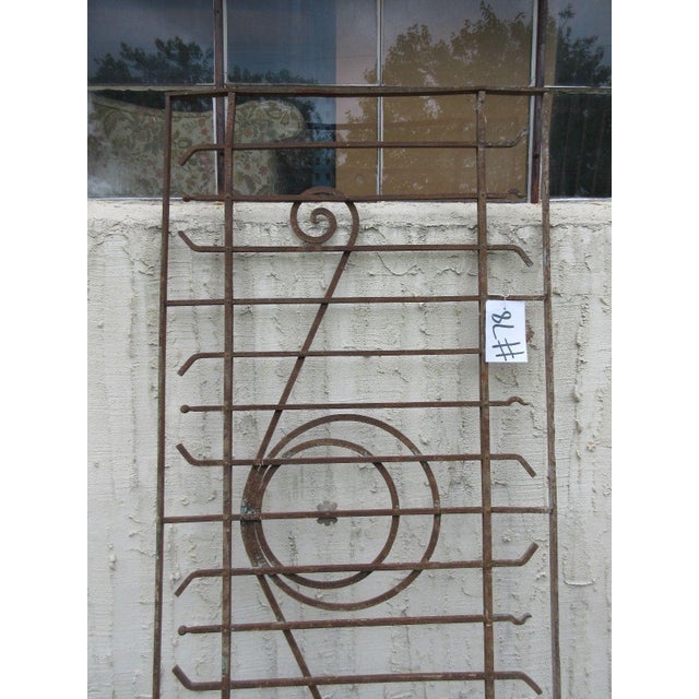 Antique Victorian Iron Gate or Garden Fence Element For Sale - Image 4 of 7