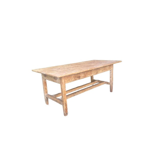 Beige 19th Century Irish Provincial Farmhouse Table For Sale - Image 8 of 10