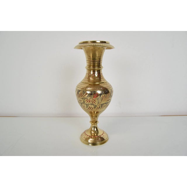 Made in India made of brass re-polished good original condition.