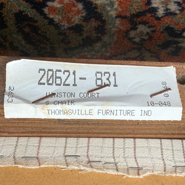 Vintage Thomasville Winston Court Collection Queen Anne Solid Cherry Dining Chairs - A Pair (A) For Sale - Image 13 of 16