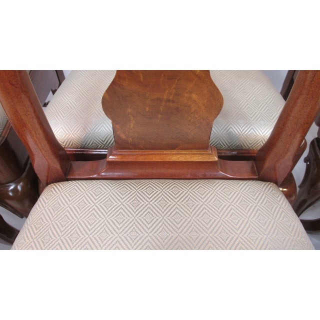 Wood 1940s Mahogany Dr Chairs by H. Sacks and Sons of Brookline Ma- Set of 6 For Sale - Image 7 of 12