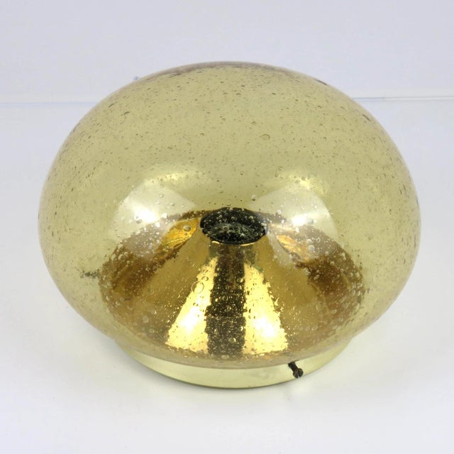 Base Diameter 18cm , with Bubble Glass globe approx 23cm This piece has an attribution mark, I am sure that it is...