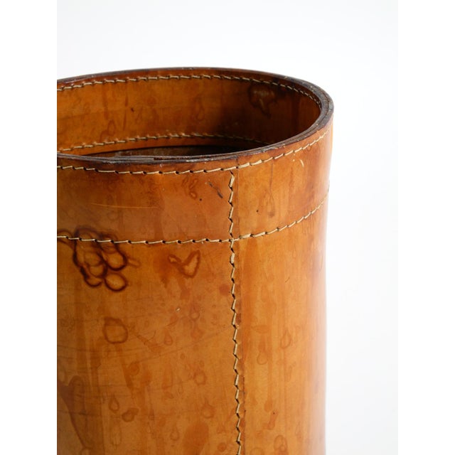 Leather Paper Bin from Torben Ørskov & Co, Denmark, 1960s For Sale - Image 13 of 18