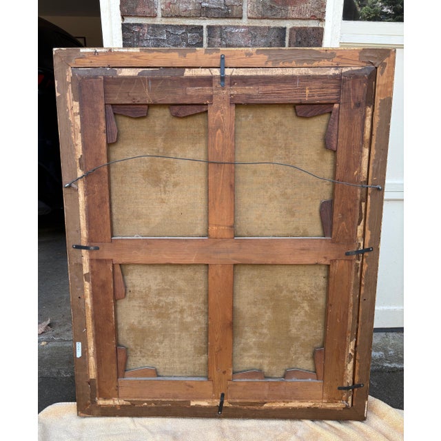 Italian 17th Century Framed Oil Painting Italian School Female With Garland of Flowers With Ewer and Cup For Sale - Image 3 of 14