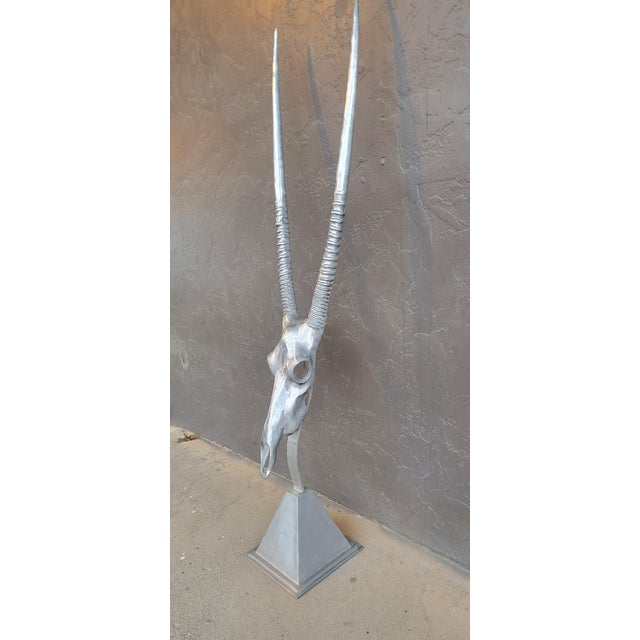 Arthur Court Gazelle Floor or Wall Sculpture For Sale - Image 9 of 12