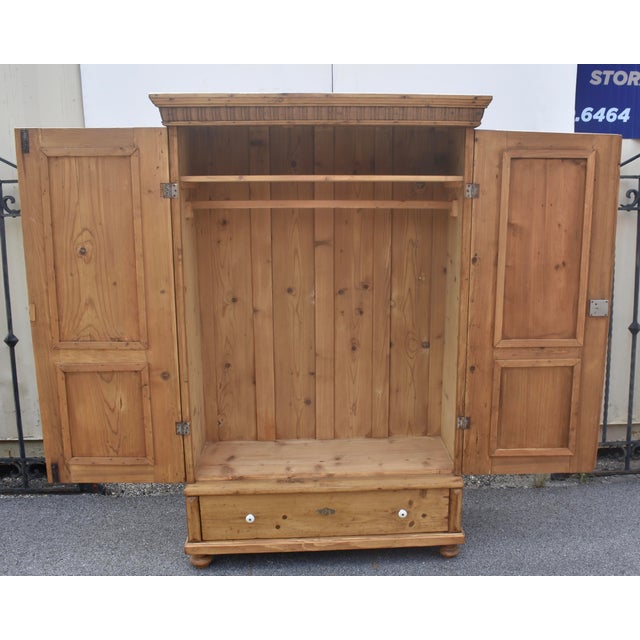 Pine Two Door Armoire, Hungary For Sale - Image 18 of 18
