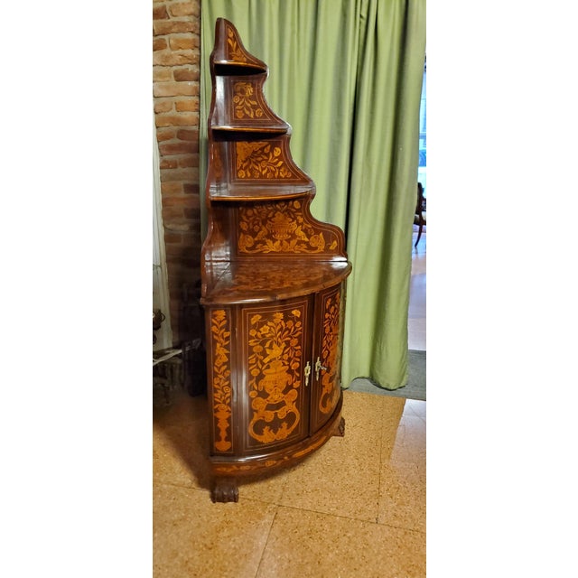 Antique Dutch Corner Sideboard For Sale - Image 3 of 12