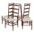 1970s Set of 4 Shaker Cherry Ladder Back Dining Chairs in the Style of Nichols & Stone For Sale