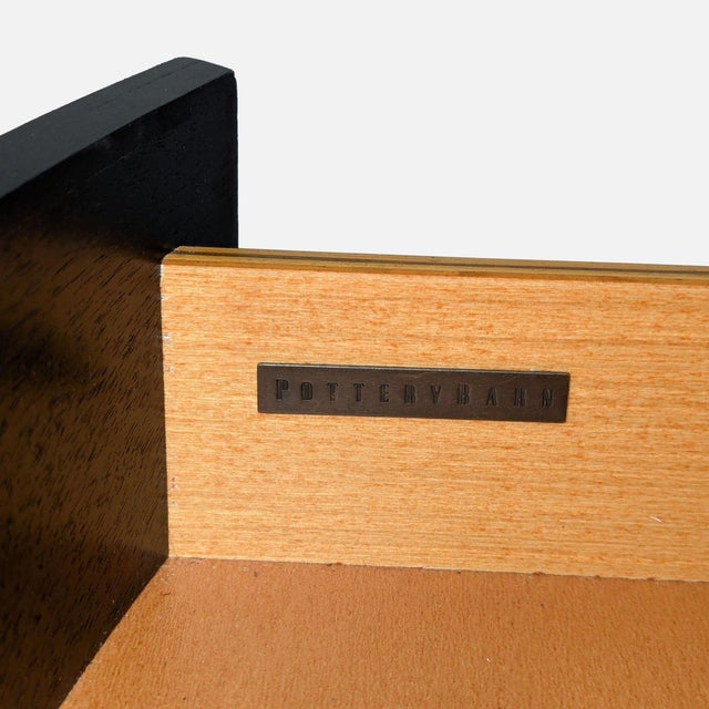 Pottery Barn One Drawer Nightstand With Shelves For Sale - Image 10 of 10