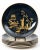 Blue Vintage Carole Stupell Chinoiserie Porcelain Plates- Set of 6 For Sale - Image 8 of 9