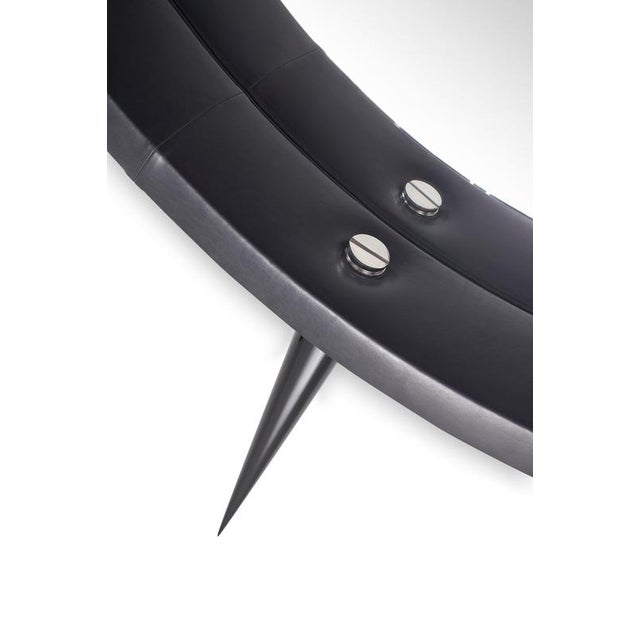 Black Punk Bronze Maxi Sculptural Wall Mirror by GTG Design Couture For Sale - Image 8 of 11