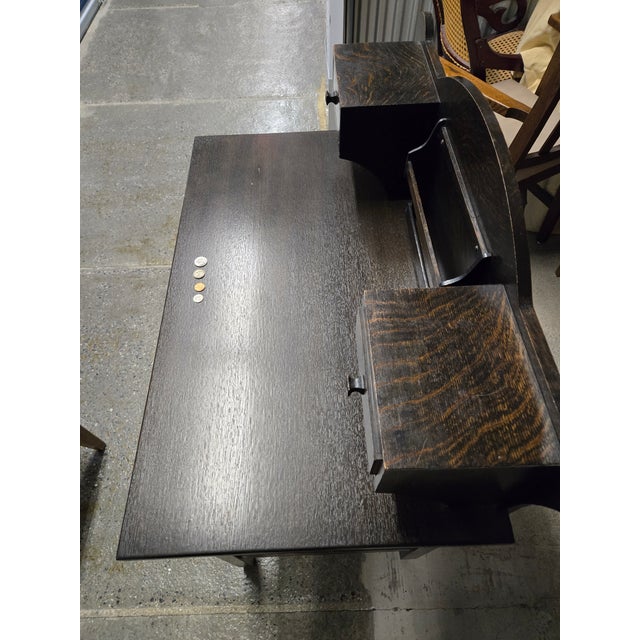 Auburn 1910s Oscar Onken Co. Arts & Crafts-Style Writing Desk For Sale - Image 8 of 10