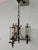 Three-light pendant chandelier. Reflecting the Neoclassical or Empire style, made in the second half of the 20th century....