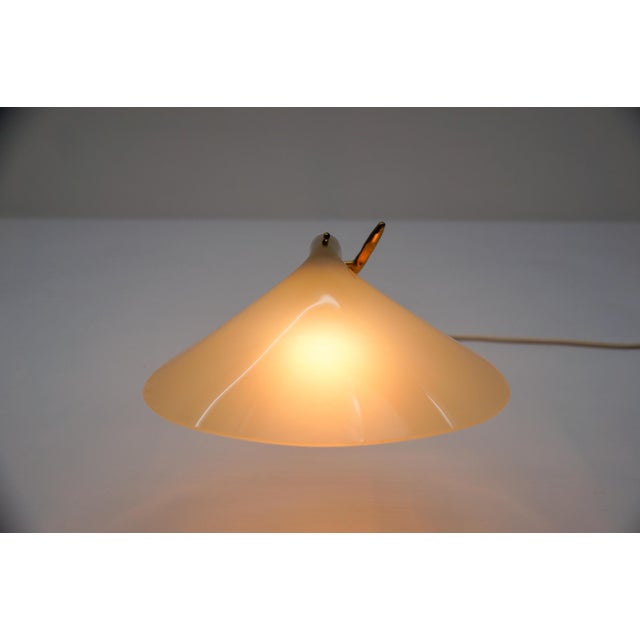 Mid-Century Modern Brass and Acrylic Table Lamp, 1950s For Sale - Image 13 of 14