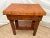 Vintage Butcher Block Carving Table Oak Base With Drawer Shelf End Cut Maple Top For Sale - Image 9 of 15