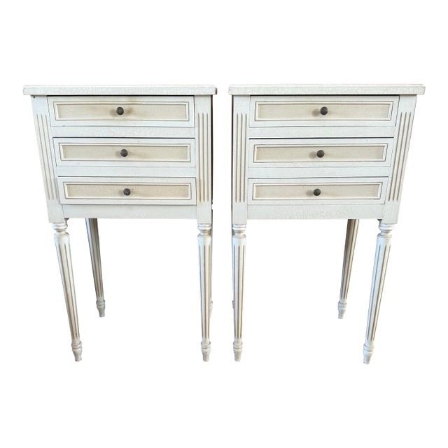 19th Century Pair of French Louis XVI Side Tables For Sale