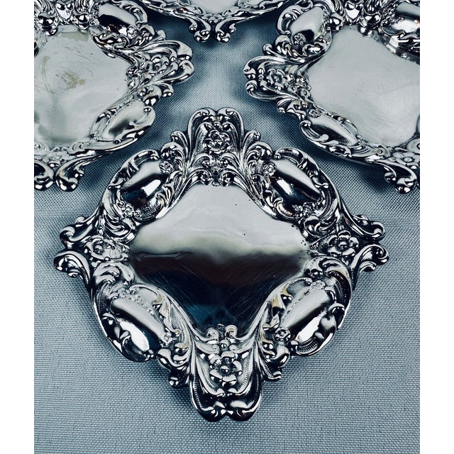 Set of Four Repoussage Silver Plated Nut/Candy Dishes-America, C. 1940’s For Sale In West Palm - Image 6 of 9