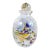 1980s White and Multicolor Art Glass Perfume Bottle For Sale