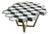 21st Century Diplopia Monochrome Cubic Marble Side Table For Sale