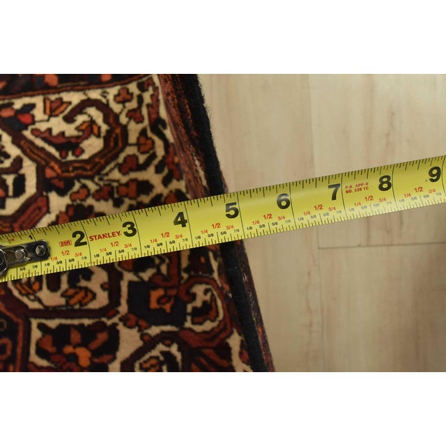 Baloch Rug 7’4” X 10’2” Red Wool Vintage Traditional Hand-Knotted Carpet For Sale - Image 12 of 14