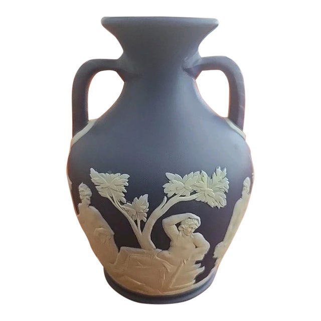 1990s Wedgwood Iconic Blue Portland Vase For Sale