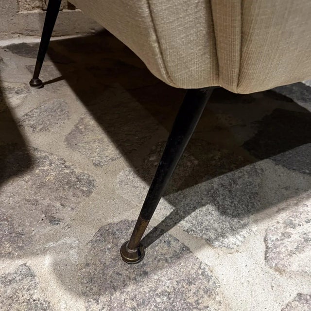 1950s Sensational Armchairs Gigi Radice Minotti Italy For Sale - Image 9 of 12