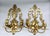 Pair of Solid Brass Two-Arm Rococo Revival Candle Wall Sconces With Acanthus Leaf Backplate, Early 20th Century For Sale - Image 15 of 15
