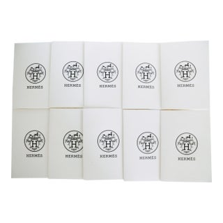 Hermes Paris 10 Embossed Card Folds For Sale