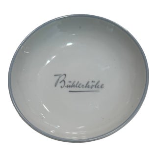 Vintage Porcelain Bowl or Dish From the Schlosshotel Buhlerhohe Resort in Germany For Sale