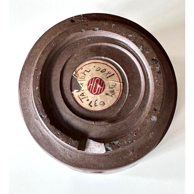 Rare Antique Japanese Ceramic Takatori Ware Hoso Mizusashi For Sale - Image 11 of 13