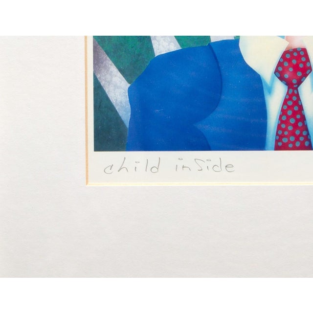 Pop Art 1990s John Booth, Child Inside, Lithograph For Sale - Image 3 of 3