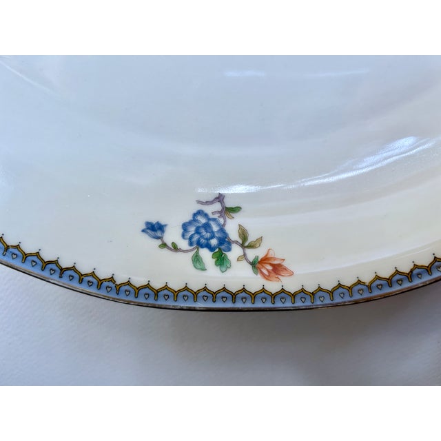 Haviland Limoges Blue Border Porcelain Serving Platter For Sale - Image 13 of 18