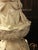 Vintage White Manises Ceramic Table Lamp with Relief Leaf Design, 1950s For Sale - Image 3 of 6