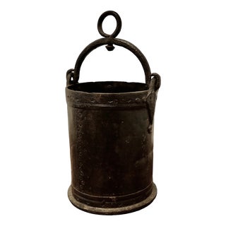 Iron Ice Bucket, 1940s For Sale