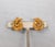 Mid-Century Modern Vintage 1960s Signed Boucher Modernist Goldtone Loop Clip Earrings-2 Pieces For Sale - Image 3 of 8