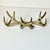 Vintage Home is pleased to offer this stunning antique-gold finished faux antler wall hook. The design has six hooks of...